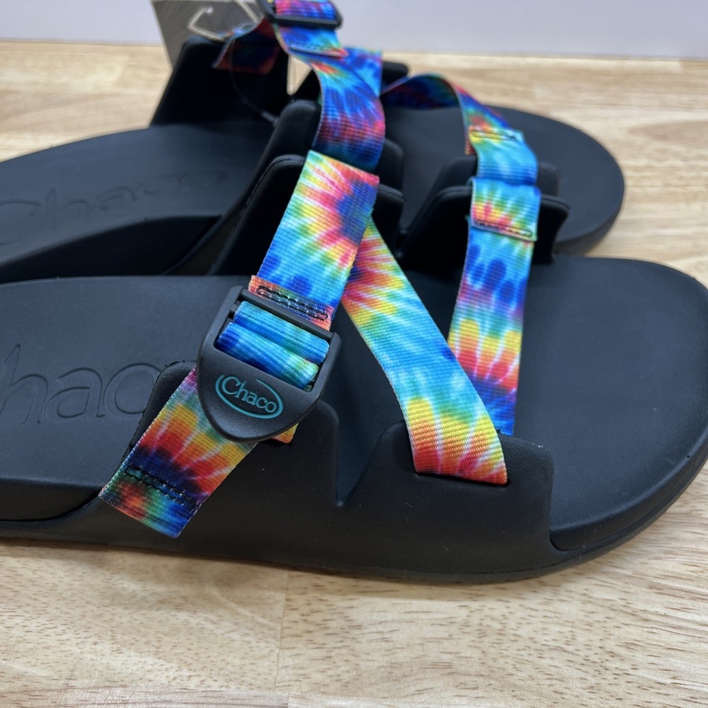 Chaco Chillos Slide Men's Size 14 Sport Sandals Dark Tie Dye JCH108033 Beach - Picture 5 of 7